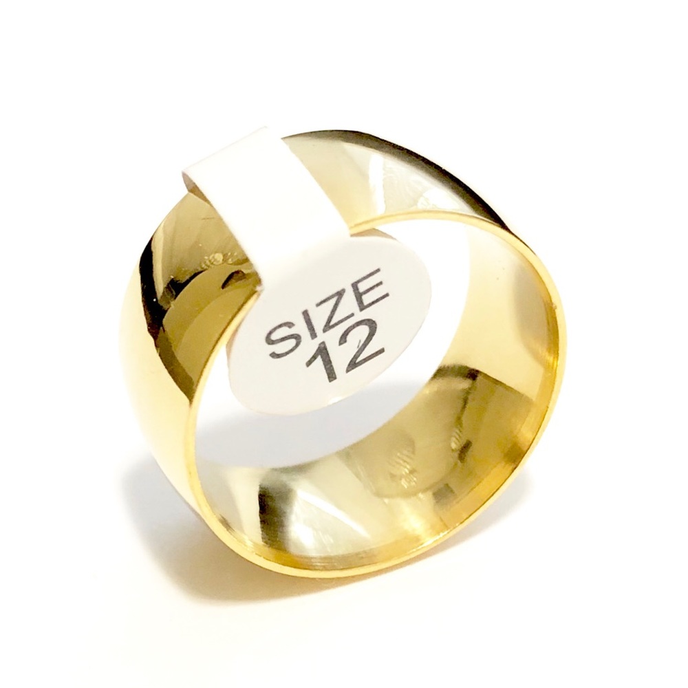 Gold Tone Ring Gold Tone Size 12